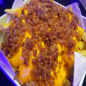 Batata Frita Cheddar e Bacon
